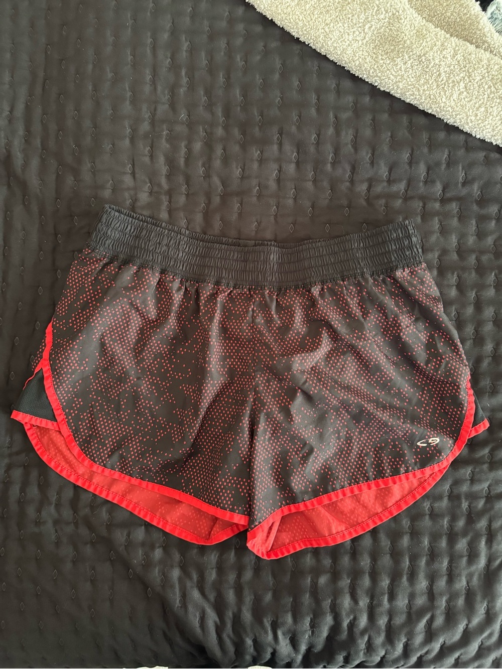 Champion Black & Red Women’s Athletic Running Shorts